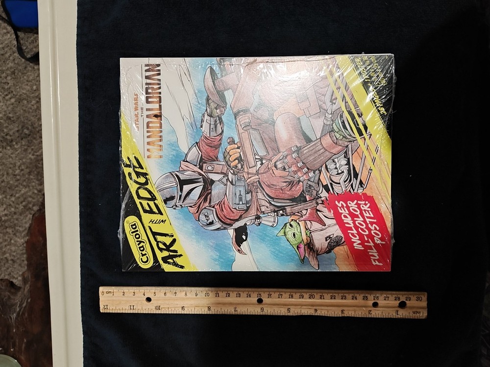 Crayola Art With Edge Star Wars The Mandalorian 28 Pages + 1 Poster Sealed New!