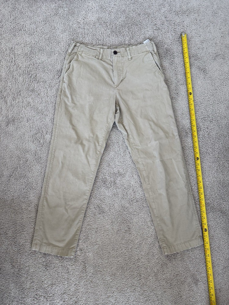 American Eagle Mens 32x30 Beige Khaki Chino Pants Slim Straight Casual