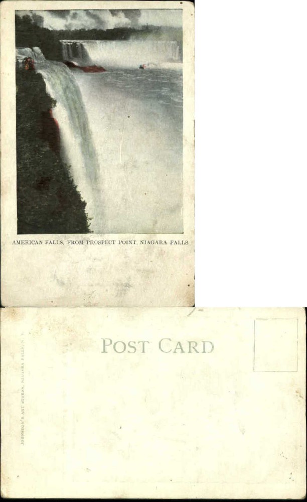 American Falls from Prospect Point Niagara Falls New York NY UDB c1905