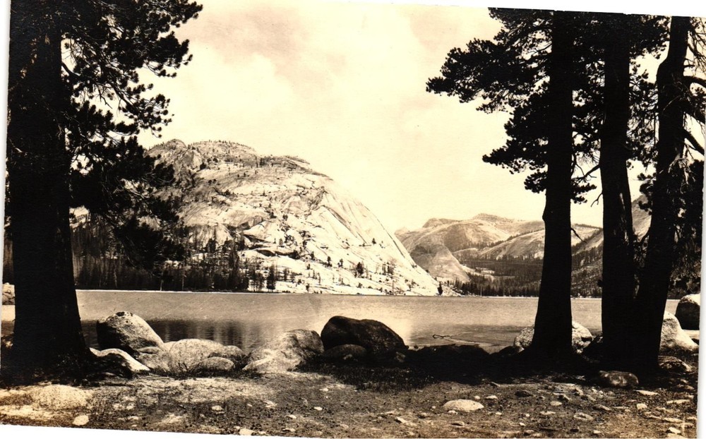 Vintage Postcard RPPC- A lake 1900s