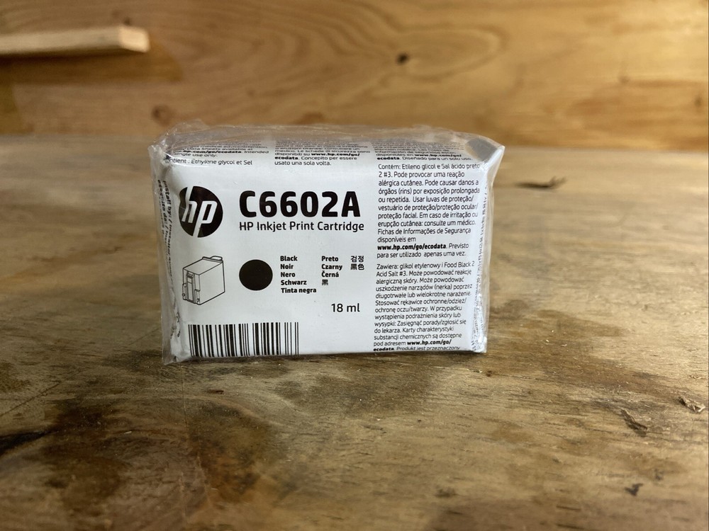 3 Pack Of Genuine HP C6602A Standard Black Ink Cartridges