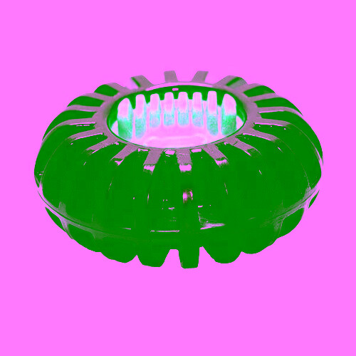 Dog Toy Treat Wheeler Black 1 Count (4.75 Inches / Larg