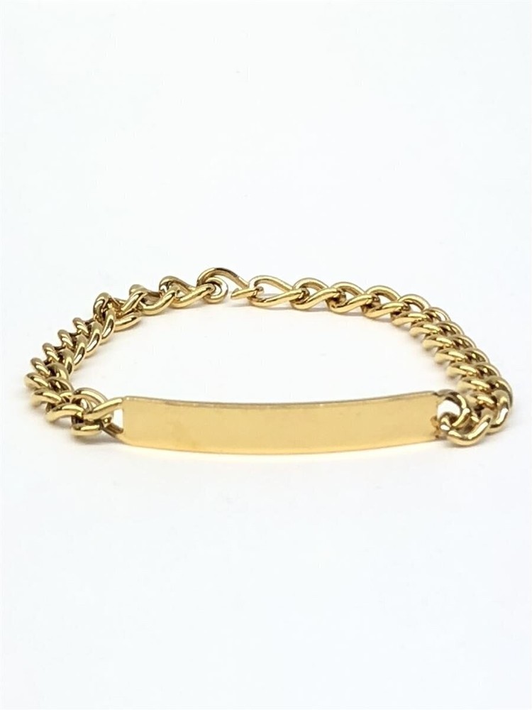 Gold-Plated Preek Plate Bracelet for Women 2270