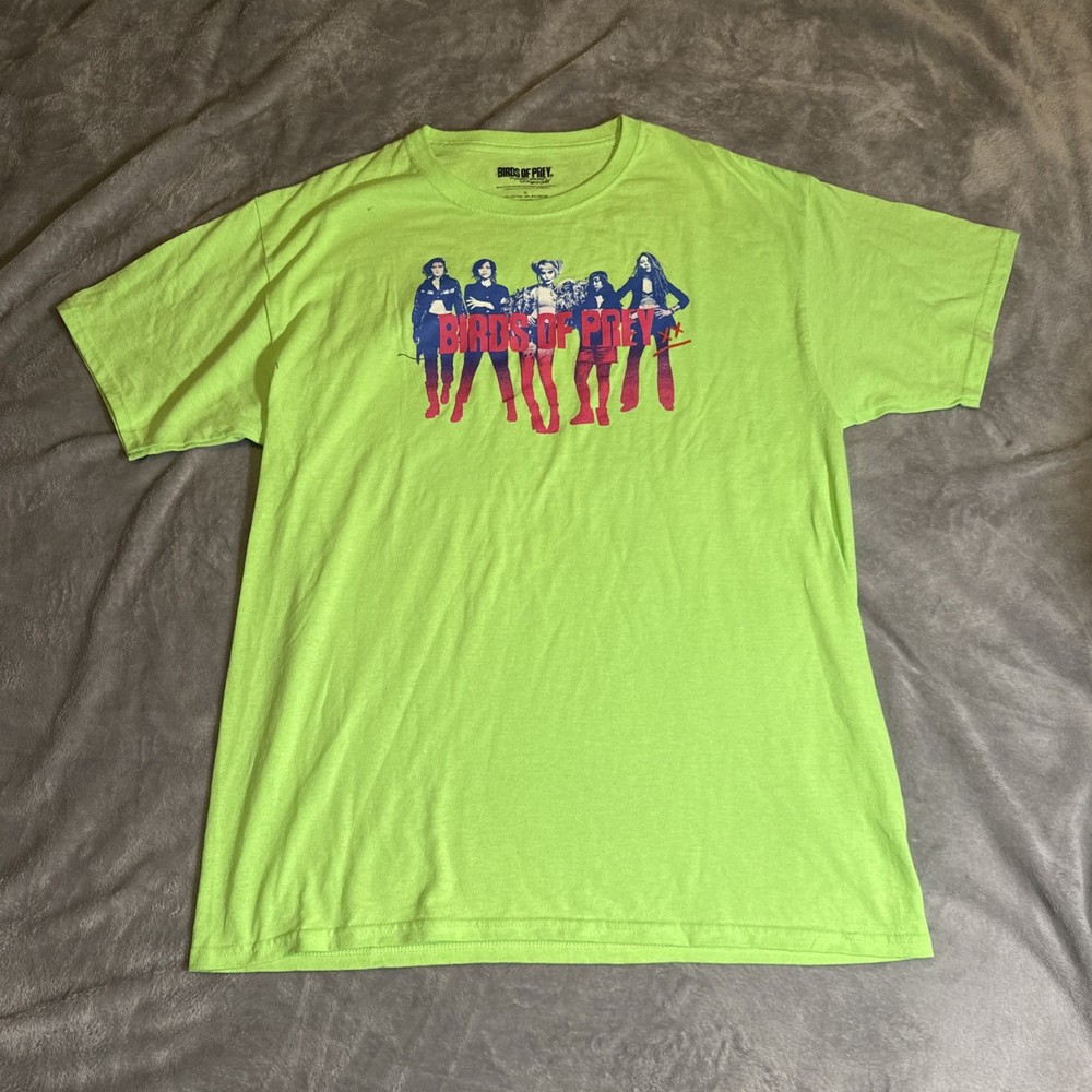 Birds of Prey Harley Quinn Neon Art Graphic T-Shirt Women’s XL NWOT