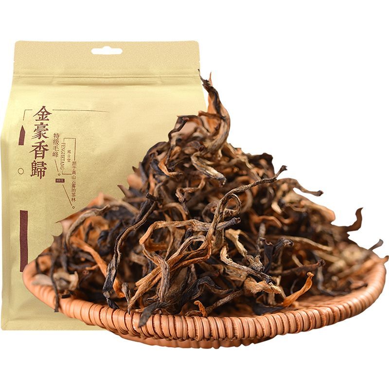 Yunnan Fengqing Dian Hong Bulk Tea Leaves Honey Fragrance Return Yinhao 400g