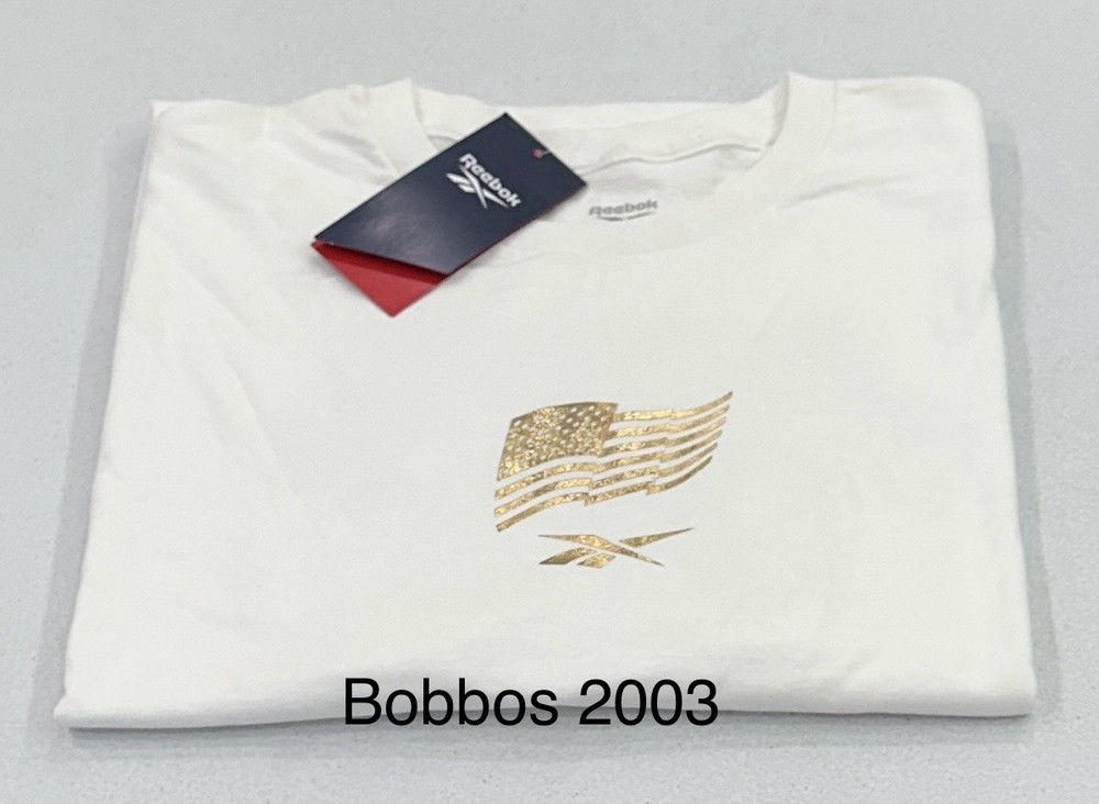 Reebok Men's Regular Fit Short Sleeve Graphic T-Shirt, White, Size XL