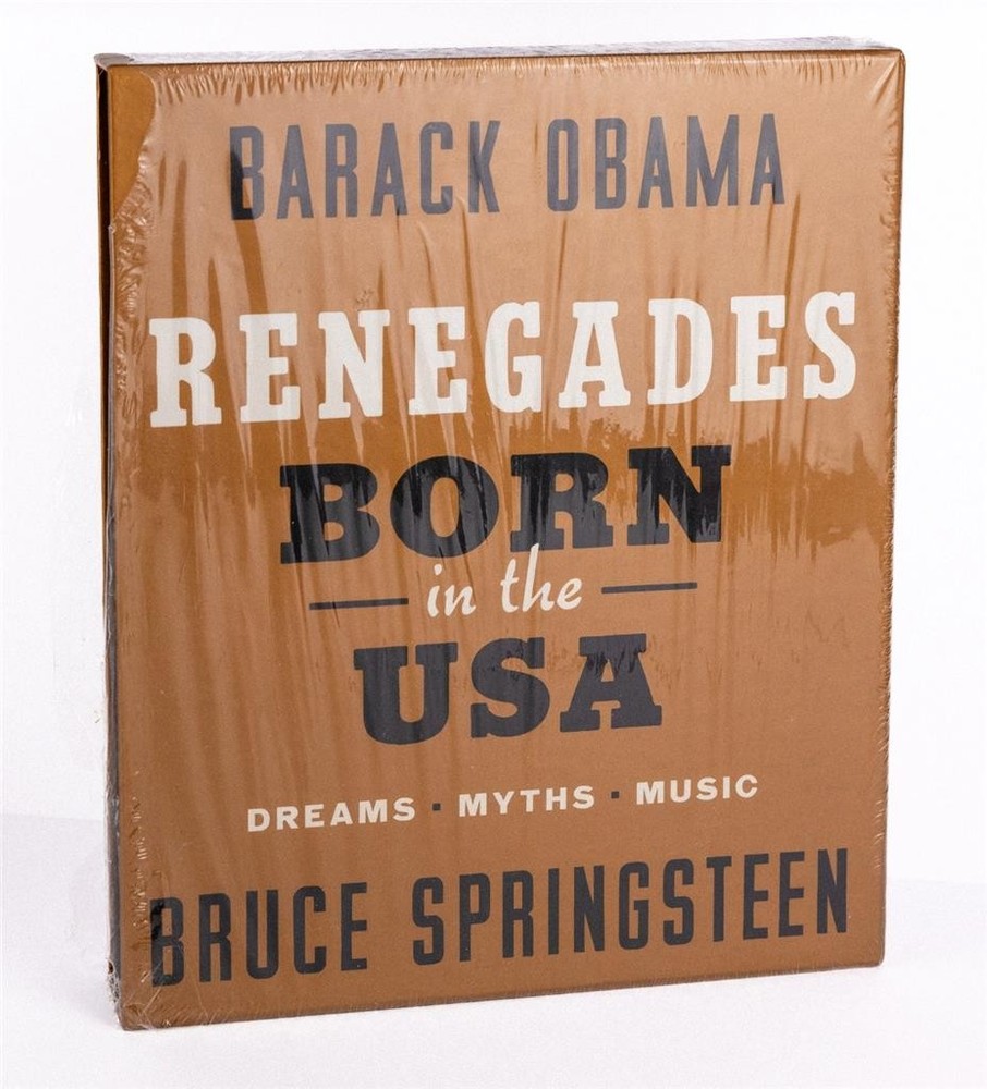 Barack Obama/Bruce Springsteen RENEGADES: BORN IN THE USA Signed Deluxe Edition.