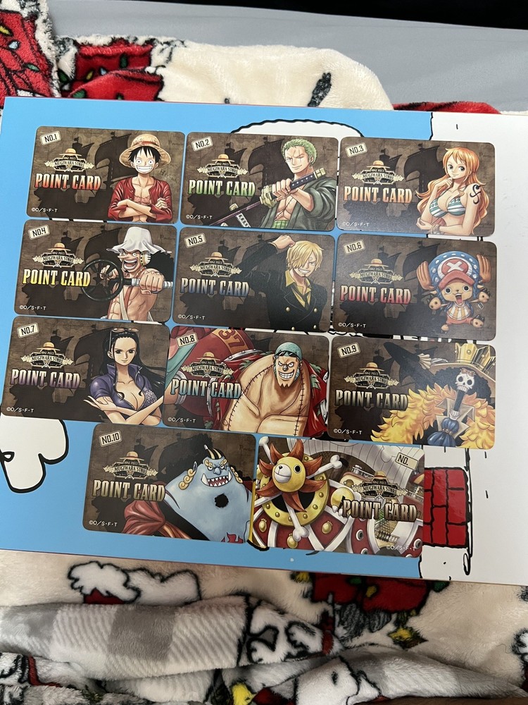one piece mugiwara store exclusive point card luffy zoro nami crew