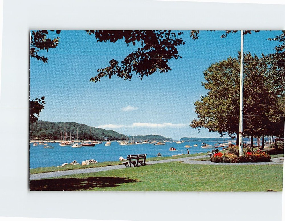 Postcard Northport Harbor Boating Paradise Long Island New York USA