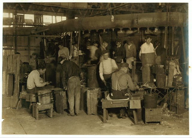 Millville New Jersey J.C. Wheaton Glass Works 1909 Glassblowers Factory