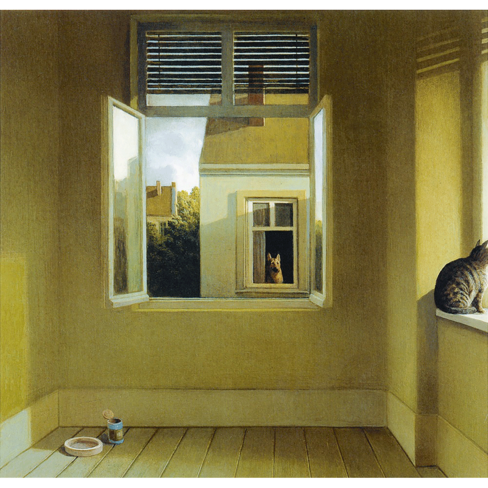 Kunstdruck A4. Michael Sowa. Melancholie eines Sommerabends. Signiert.