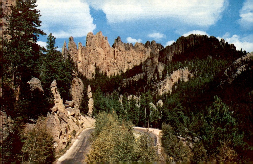 Rushmore Photo, Rapid City, South Dakota, Black Hills, Cathedral of Postcard