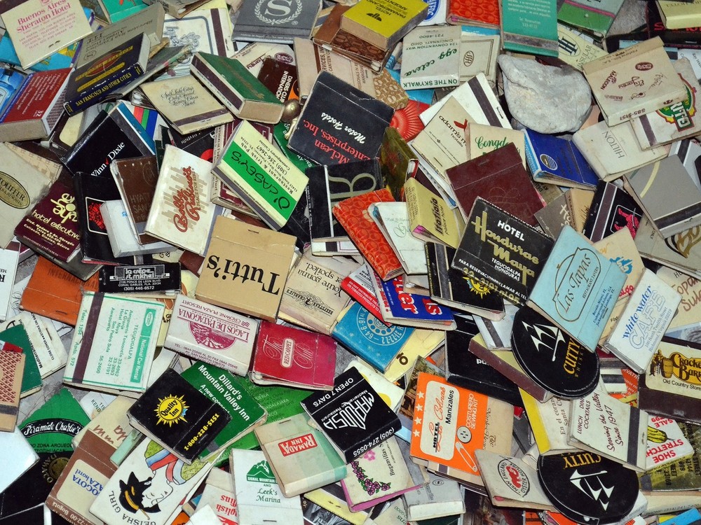 4078.Assortment of match boxes, matches.POSTER.Home School Office art decor