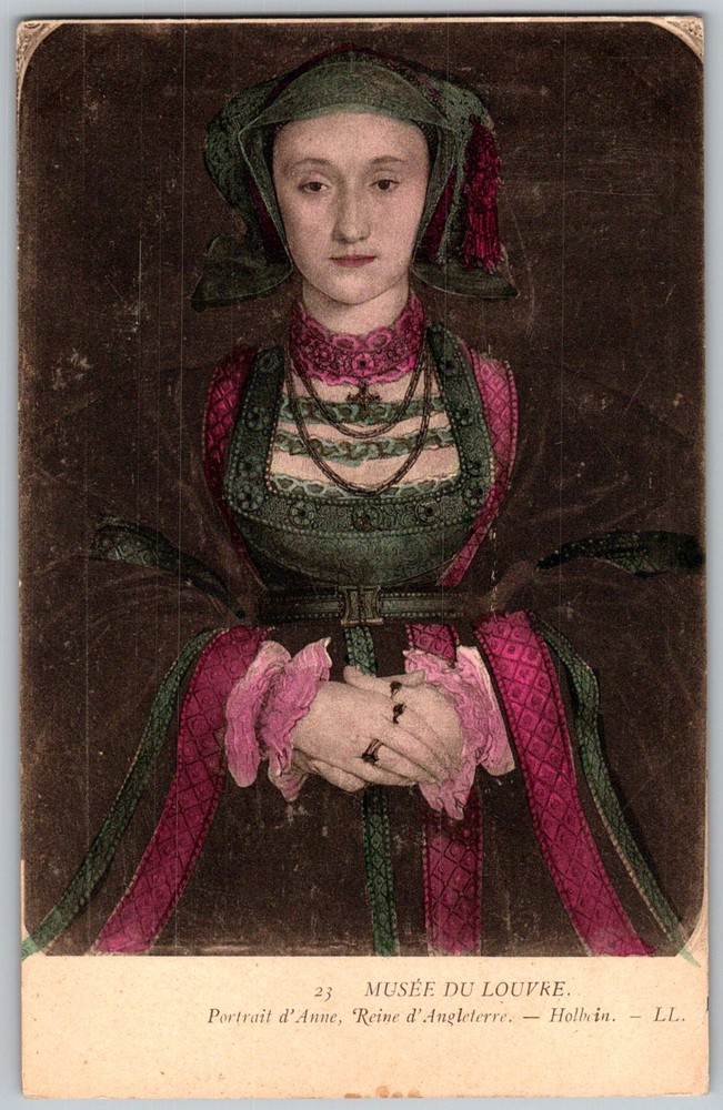 Antique Postcard Portrait Anne Of Cleves Paris, Fr 1910s