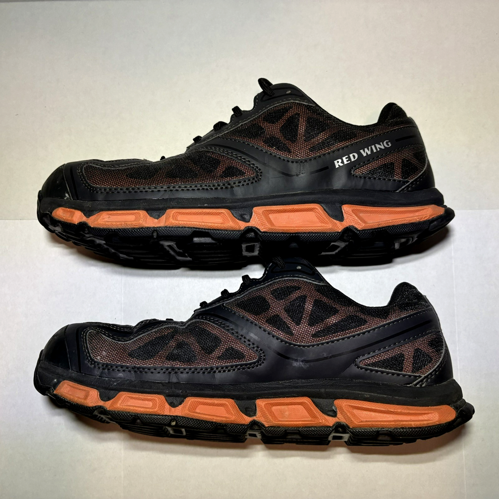 Red Wing Athletics Safety Toe Work Shoe Men's Size 10 Black Orange