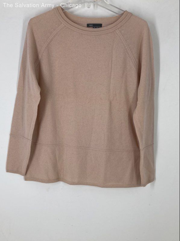 Vince Womens Pink Cashmere Long Sleeve Knitted Pullover Sweater Size Small