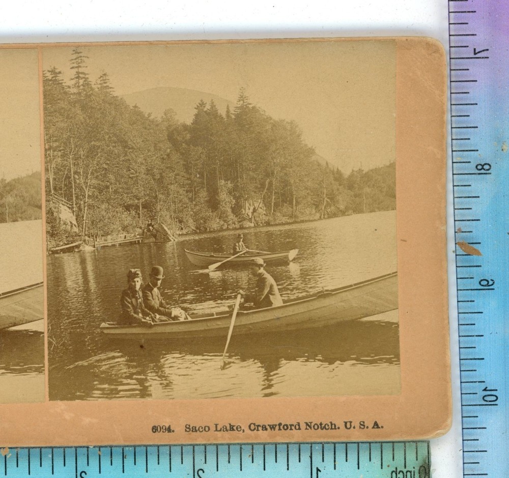 Saco Lake Crawford Notch NH New Hampshire Kilburn Stereoview