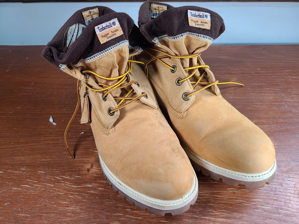 Timberland 83073 Roll Top Boots in Camel Size 11M for Men