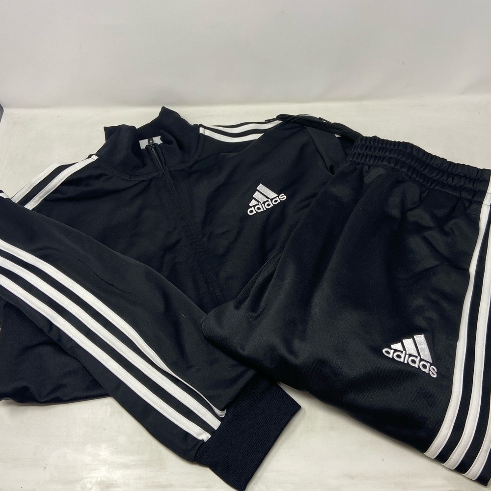adidas 3-Stripes Tricot Track Suit Black/White Men’s L