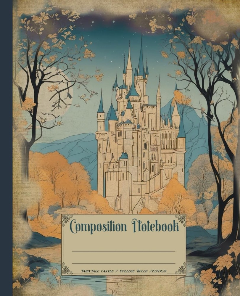 Composition Notebook. Fairytale Castle: Vintage mythical fantasy fairycore theme