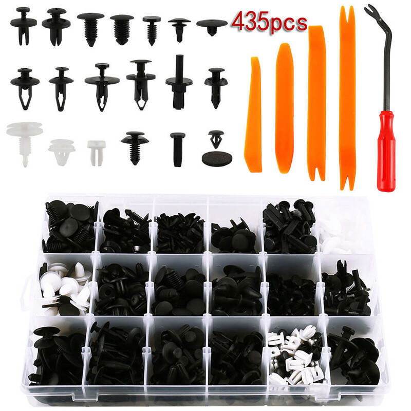 435x Universal Plastic Clip Car Body Retainer Removal Push Pin Trim Rivet Panel