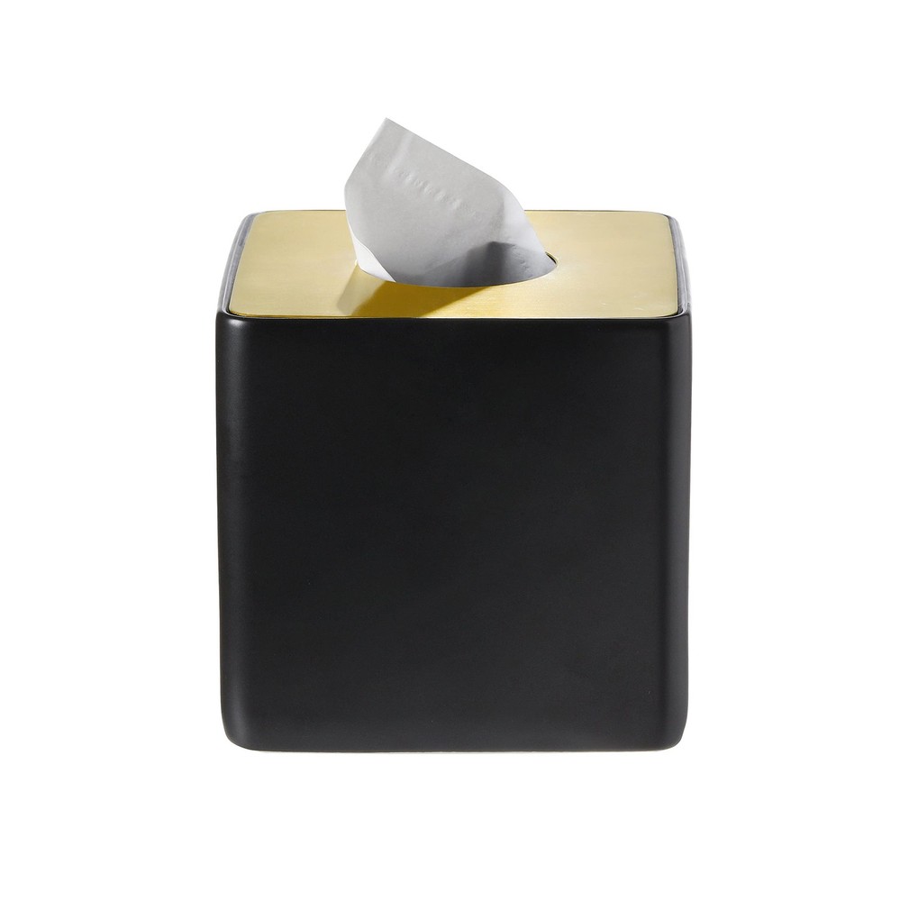 Bathroom Accessories - Ceramic Tissue Holder, Decorative Square Tissue Cover ...