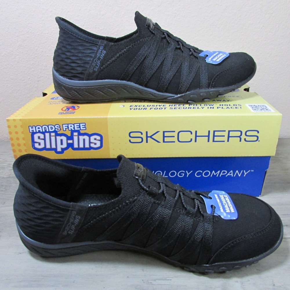Skechers Women's Breath Easy Roll with Me Slip-In Sneakers - 100593/BBK  Black