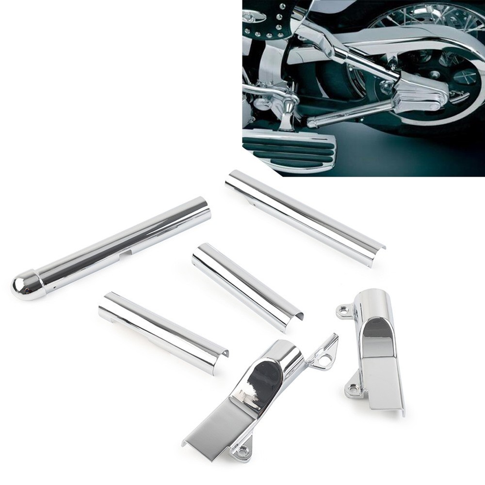 Rear Swingarm Tube Covers For Harley Davidson Softail 2000-2007
