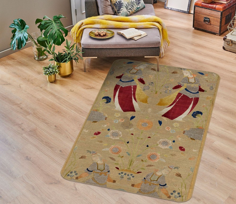 3D Vintage Painting ZHUC754 Game Non Slip Carpet Mat Photo Carpet Amy