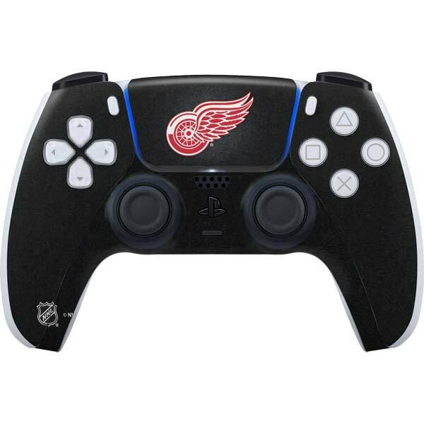 NHL Detroit Red Wings PS5 Controller Skin - Detroit Red Wings Black Background