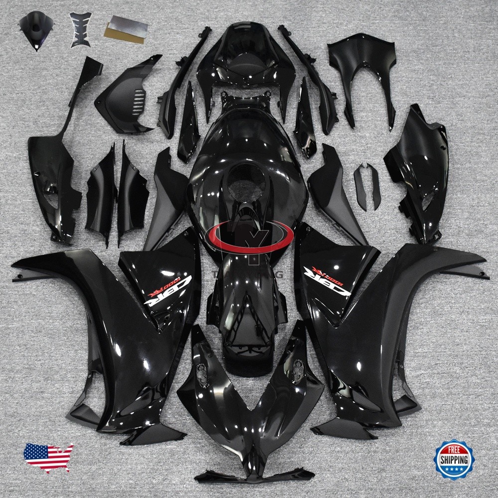 Glossy Black Fairings For Honda CBR1000RR 2012-2016 2013 2014 Injection Bodywork
