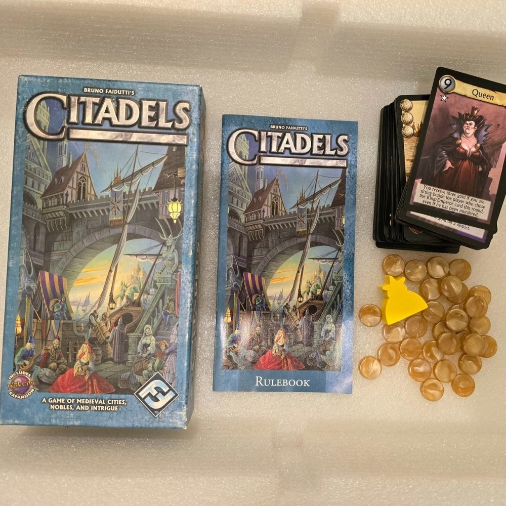 Bruno Faidutti Citadels Card Game Includes The Dark City Expansion - Complete