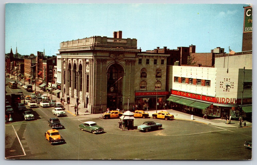 York Pennsylvania~Continental Square Birds Eye View W/ Bank Bldg~Vintage PC