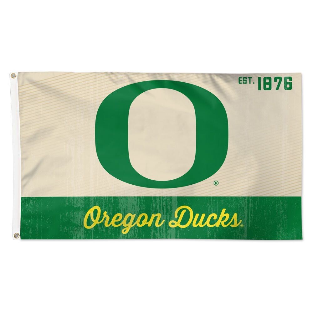 Oregon Ducks Retro Vintage Style Team Logo Flag 3x5 FT Banner