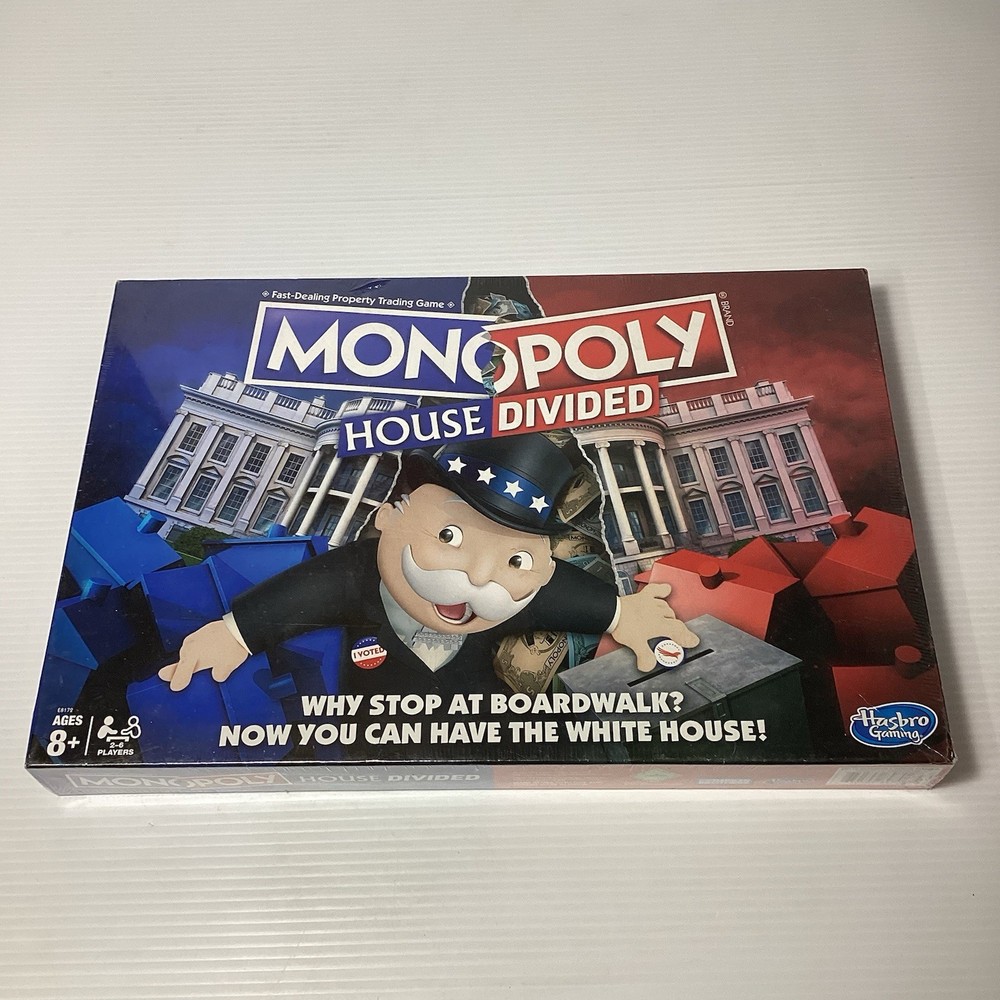 Hasbro Monopoly Board Game - House Divided New Sealed