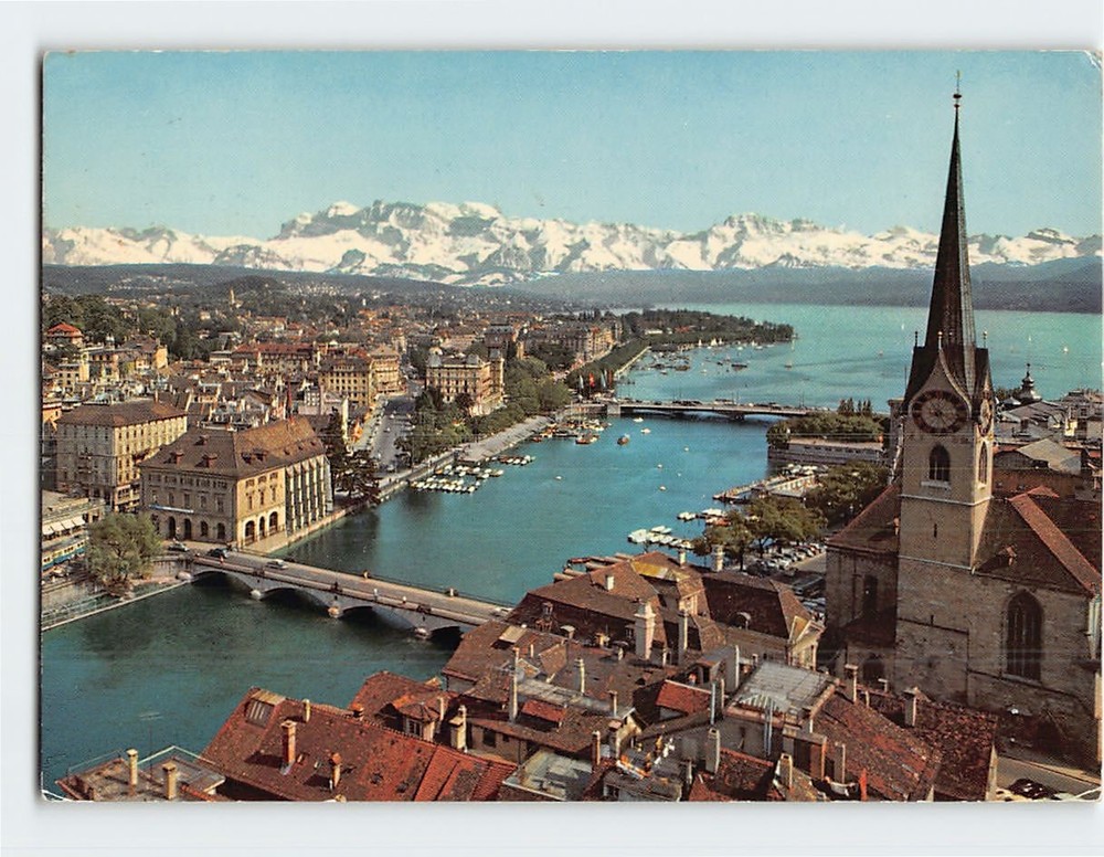 Postcard Old Town of Zurich Switzerland