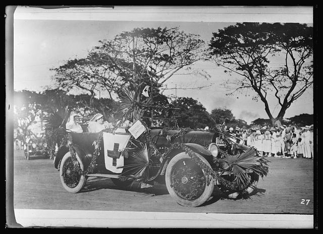 Photo:Philippine Islands 1918 Red Cross Carnival Parade Auto