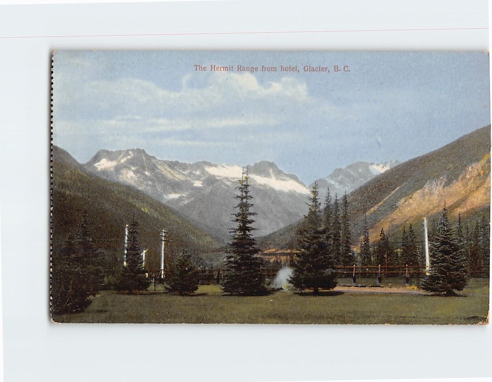 Postcard The Hermit Range from Hotel Glacier British Columbia Canada