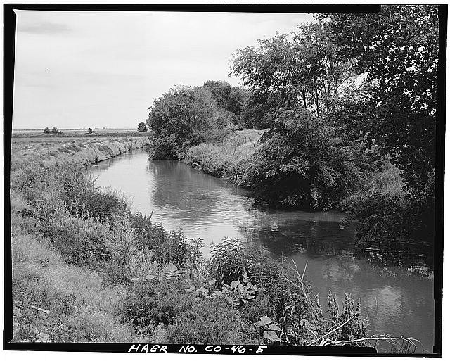 Brighton Colorado 1900s O'Brian Canal South Platte River Drainage Area