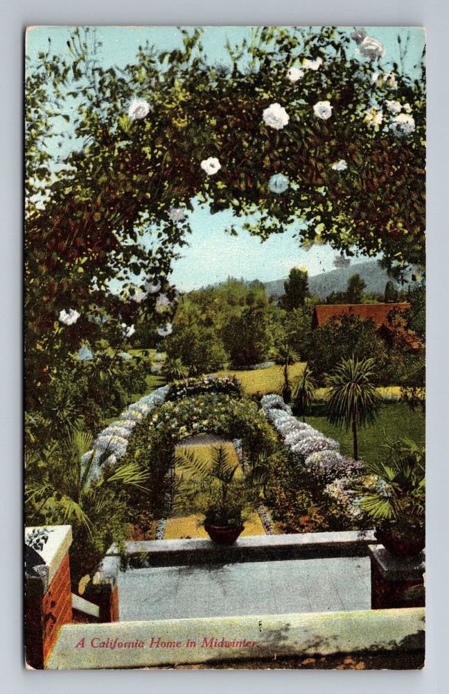 CA-California, A California Home In Midwinter, Vintage Postcard