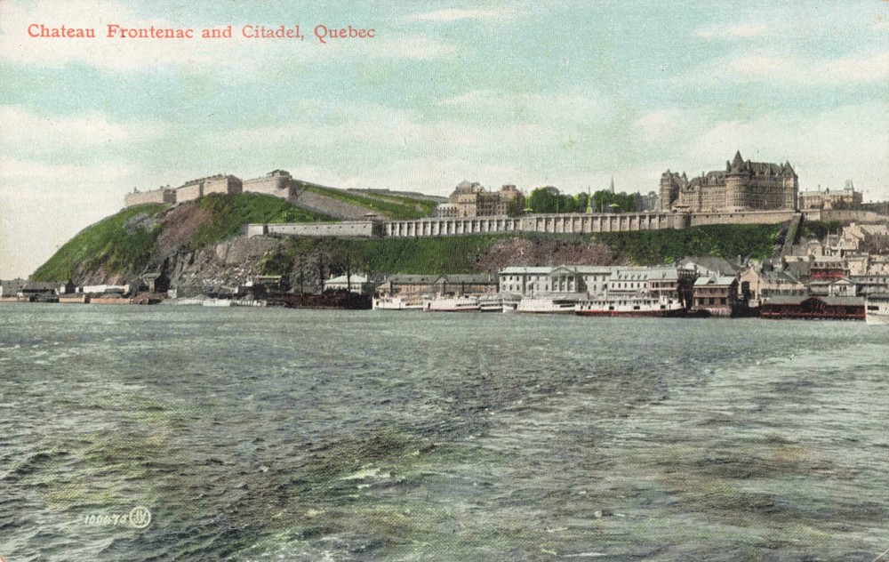 Chateau Frontenac and Citadel Quebec Canada c1910 Postcard