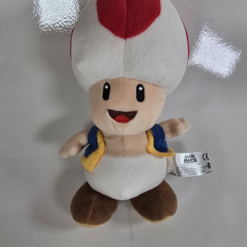 Super Mario Bros Red Toad Plush 8