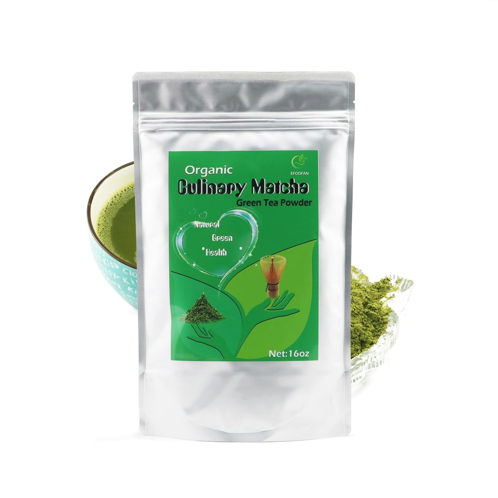 Organic Culinary Grade Matcha Green Tea Powder 1lb USDA JAS EC Certified