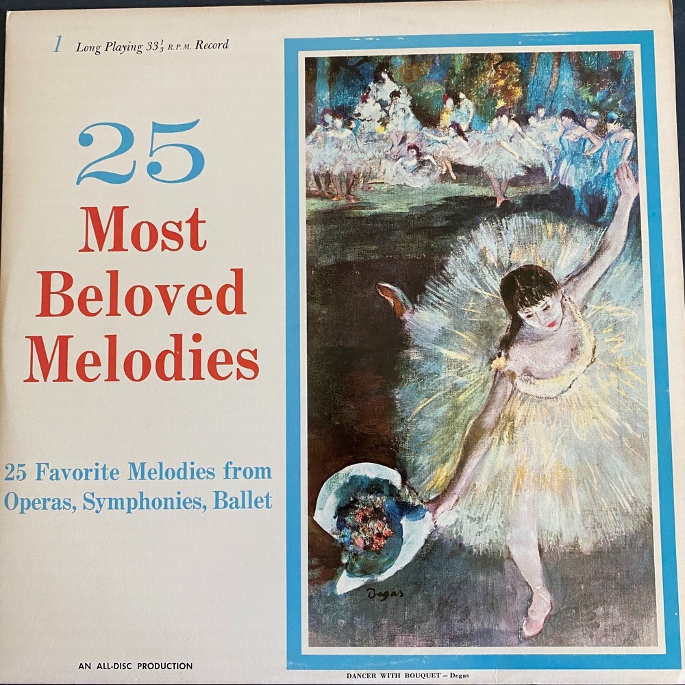 Various Artists – 25 Most Beloved Melodies LP Record Classical 33 RPM