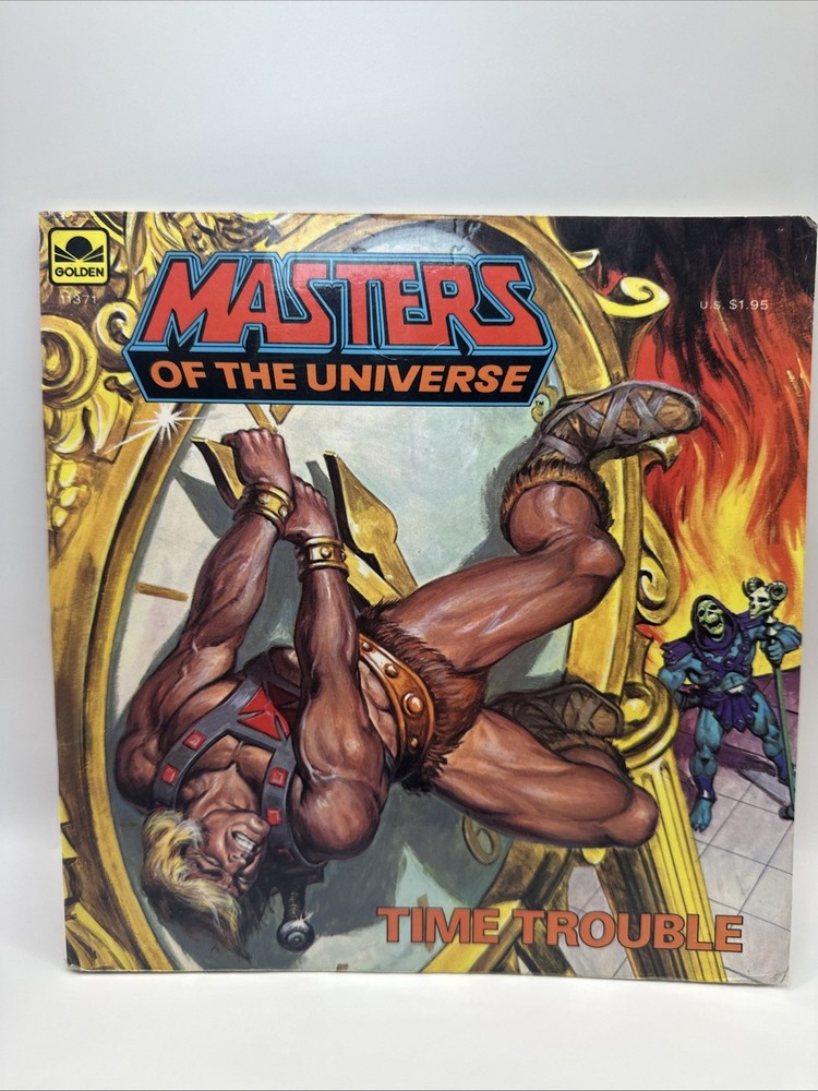 Vintage 1984 He-Man MOTU Golden Book “Time Trouble” #11371 Paperback