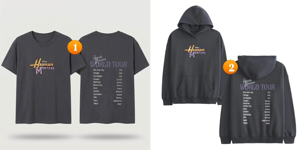 SALE! Hannah Montana World Tour Graphic 20th Anniversary 2026 Hoodie OR T-Shirt