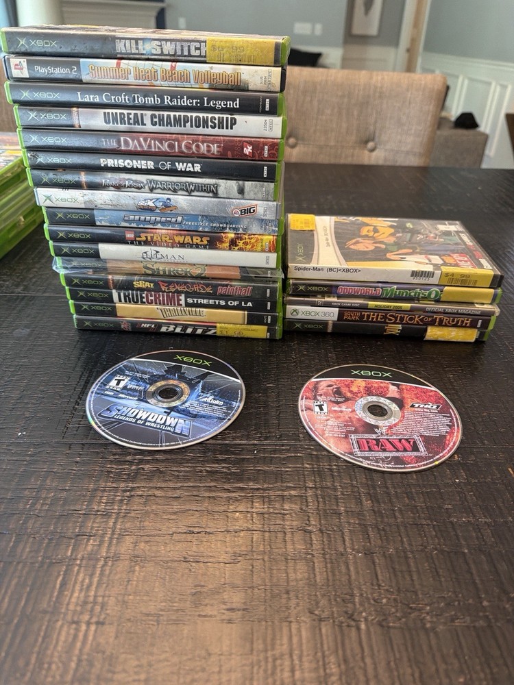 Original Xbox Game Lot 22 Games CIB + Loose Tested Working Bundle