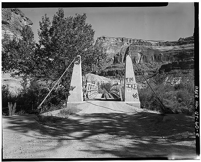 Photo:San Rafael Bridge South Approach Utah 1900s Canyon Arch Bridge