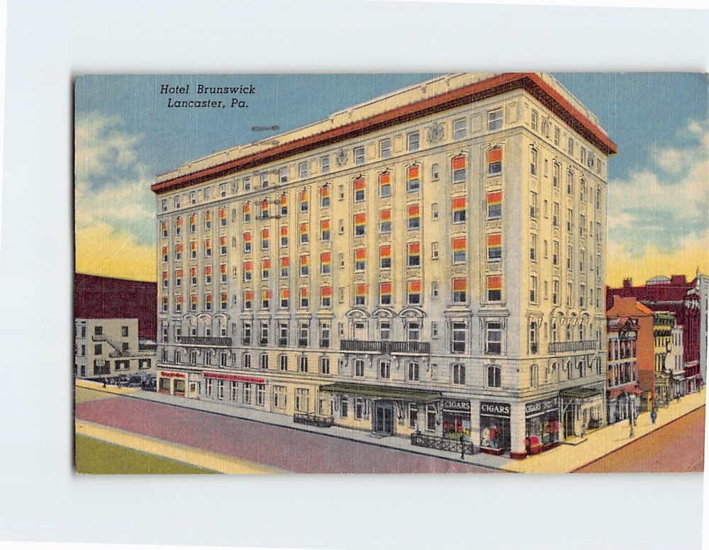 Postcard Hotel Brunswick Lancaster Pennsylvania USA