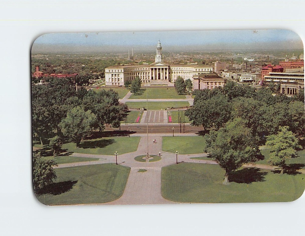 Postcard Civic Center and City & County Building Denver Colorado USA